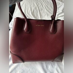 Michael Kors burgundy tote
